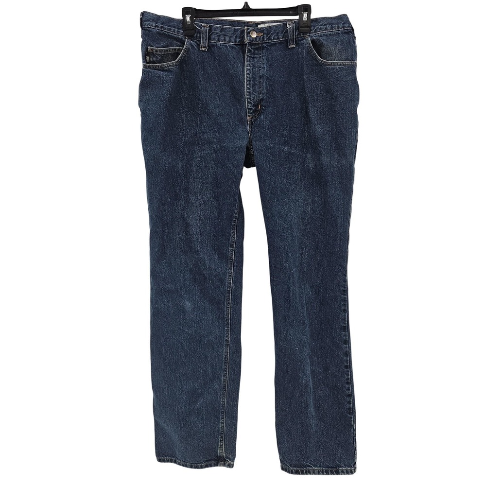 Carhartt FR Jeans Mens 40x36 Blue‎ Denim Straight Leg Flame Resistant Workwear